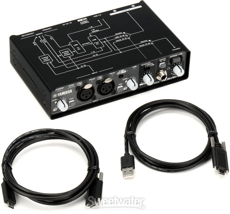 Yamaha RUio16-D Dante/USB Audio Interface